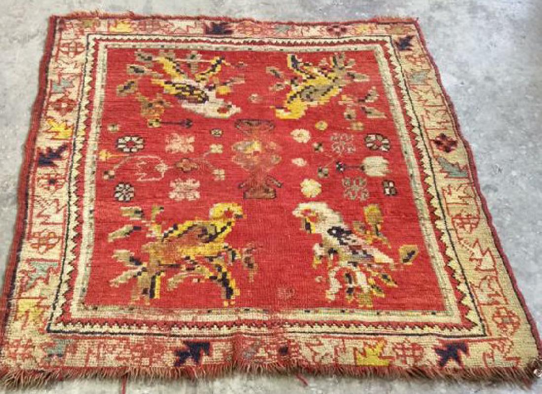 Birds W Geometric Design Hand Made Rug (1 of 10)