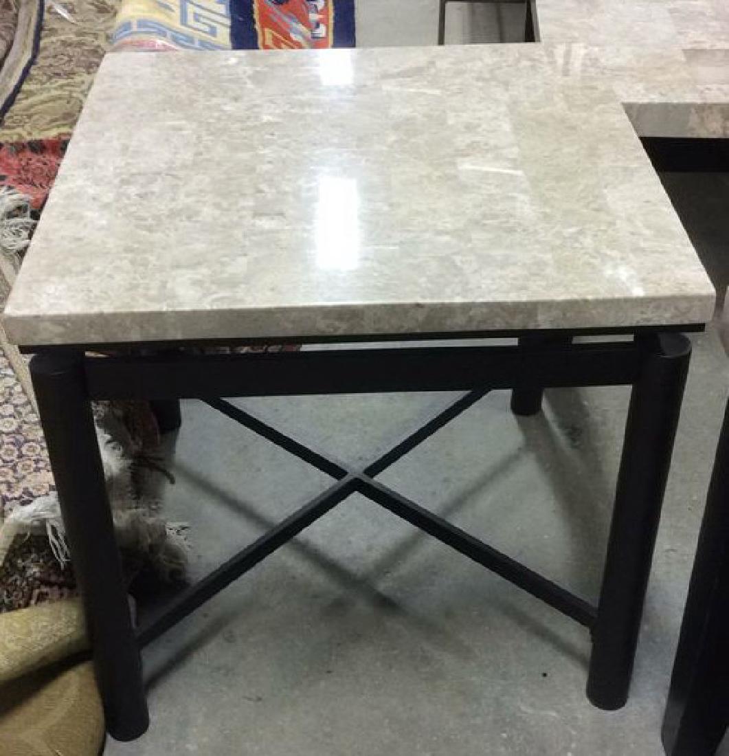 STEVE SILVER CO. Stone Top End Table (1 of 10)