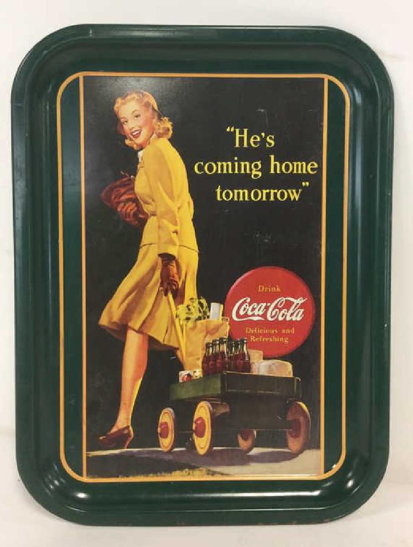 COCA COLA "He's Coming Home" Tray (1 of 8)