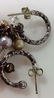 Sterling Silver Earrings W Pearl Cluster - 7