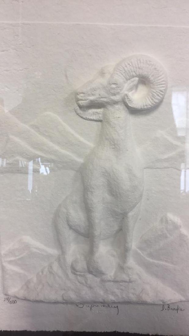 White On White Wall Relief Paper Art Sculpture (1 of 9)