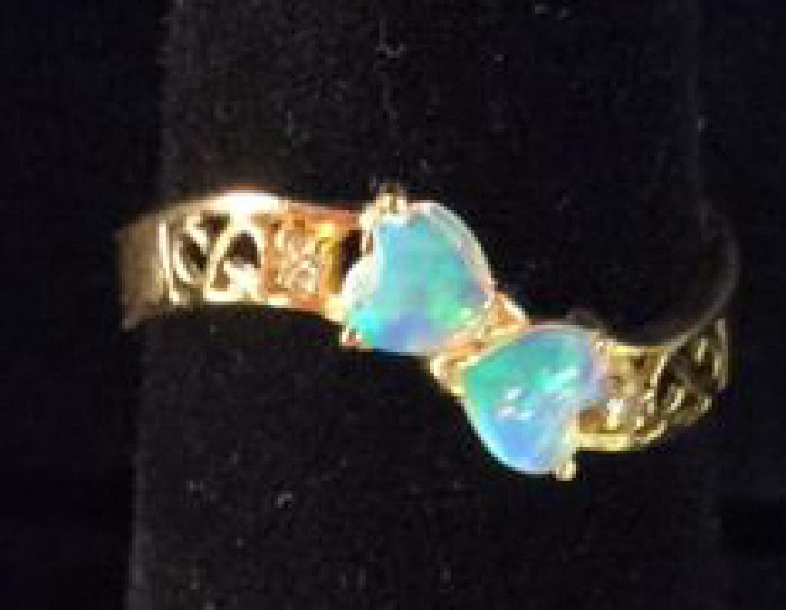 18 K Gold Opalescent Ring Jewelry (1 of 7)