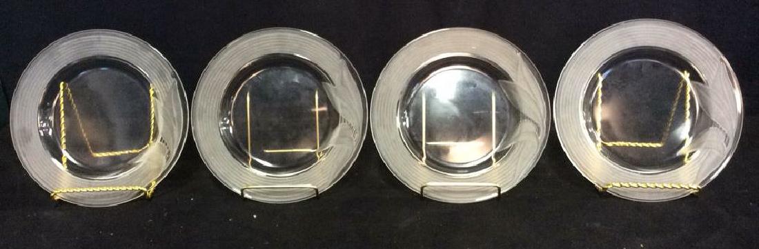 Lot 4 CRISTAL JG DURAND Dessert Plates (1 of 9)