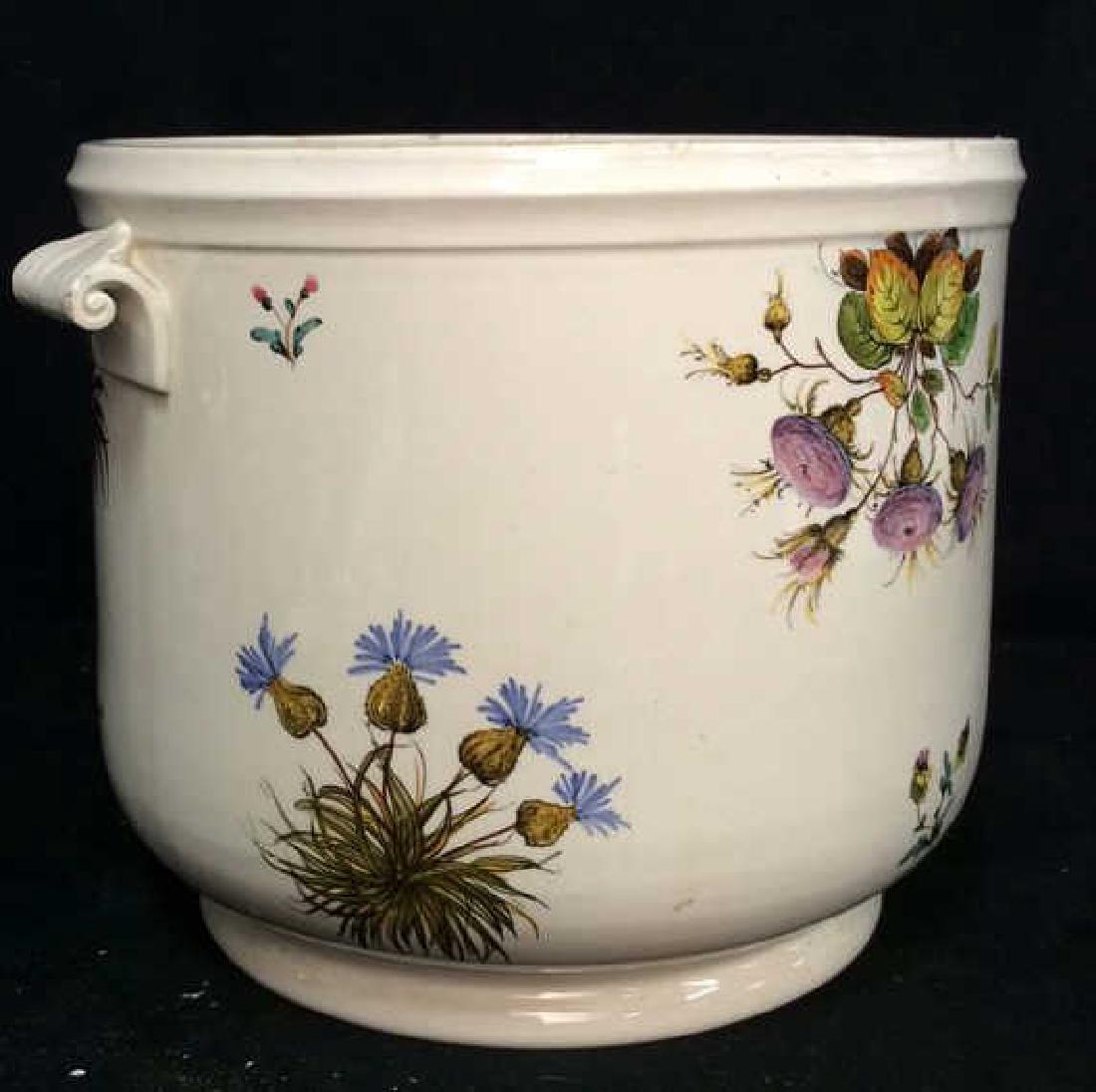 Italian Painted Floral Ceramic Planter Tiffany (1 of 9)