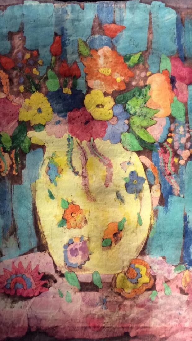 Batik Fabric Floral Vase Design (1 of 9)