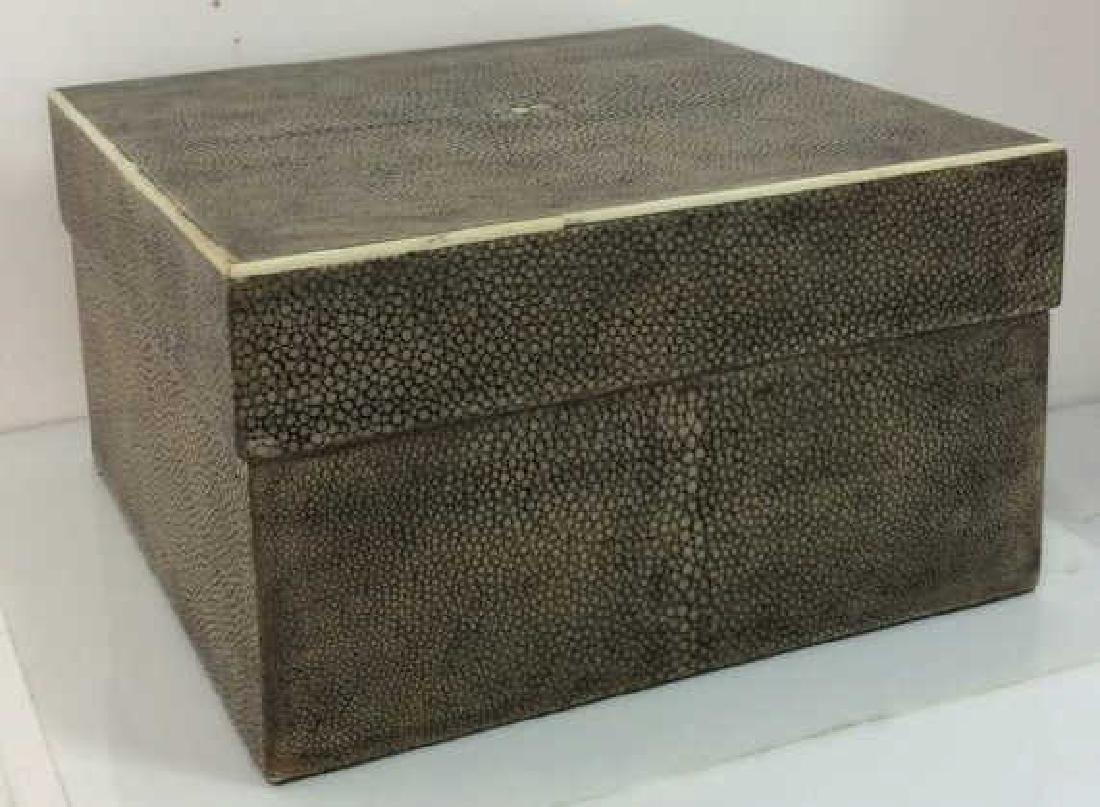R&Y AUGOUSTI Shagreen Wooden Jewelry Box (1 of 8)