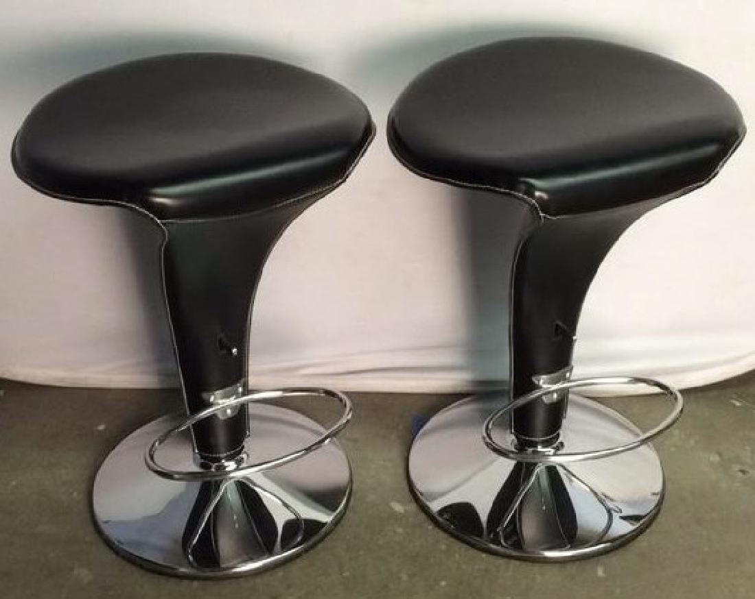 Pair Cattelan Italia Leather Boss Stools (1 of 10)