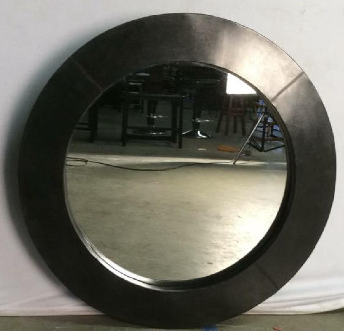 EMISSARY Black Metal Circular Frame Mirror (1 of 10)