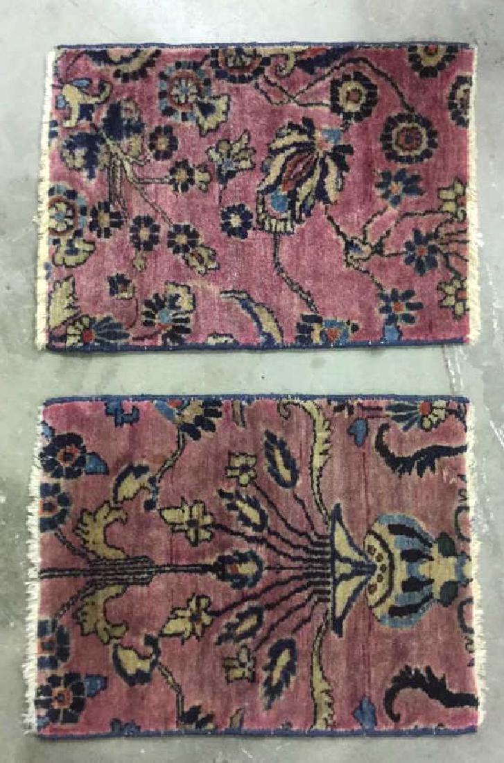Lot 2 Vintage Persian Small Carpets C 1920's (1 of 10)
