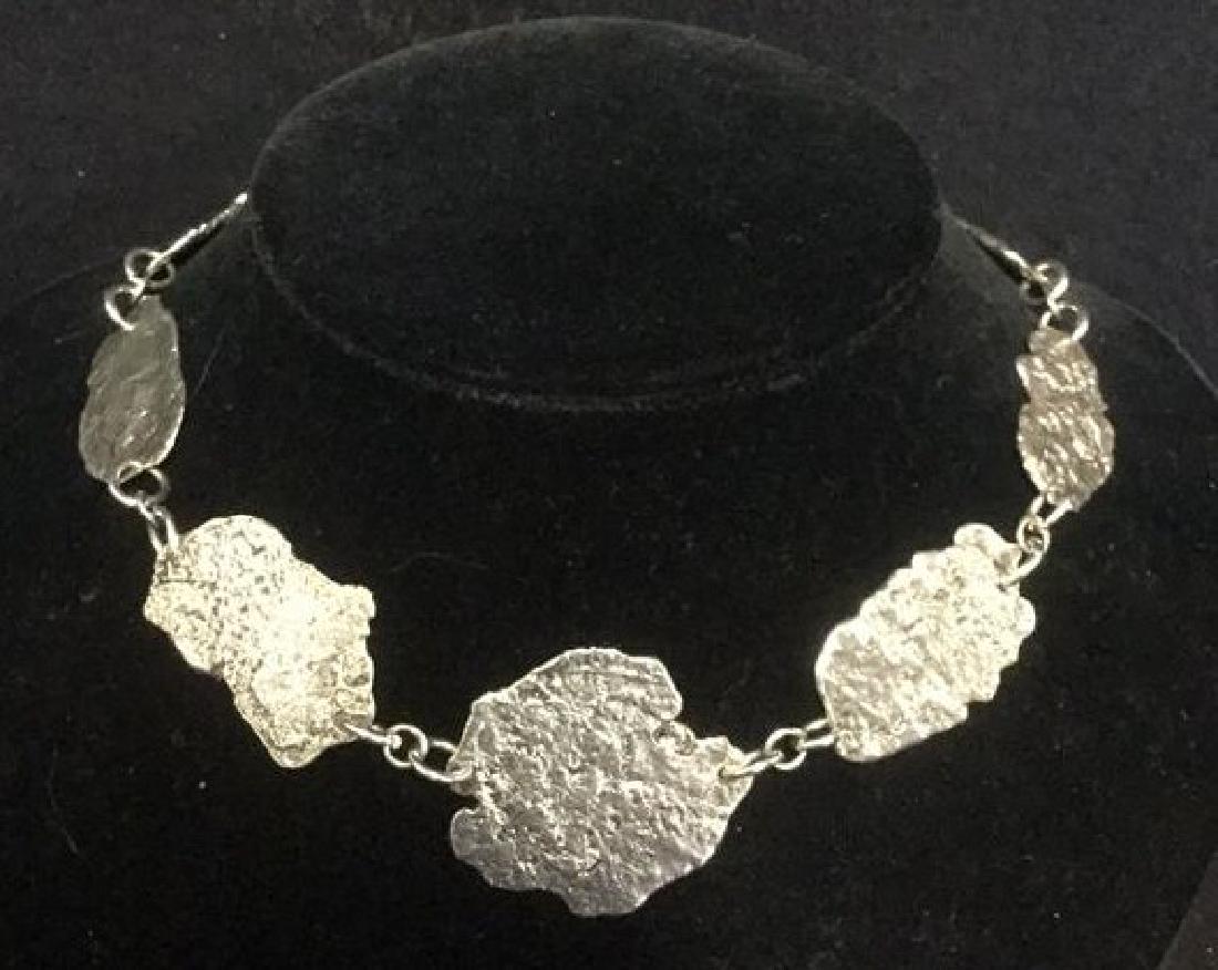 Brutalist Sterling Silver Necklace C 1960's (1 of 10)