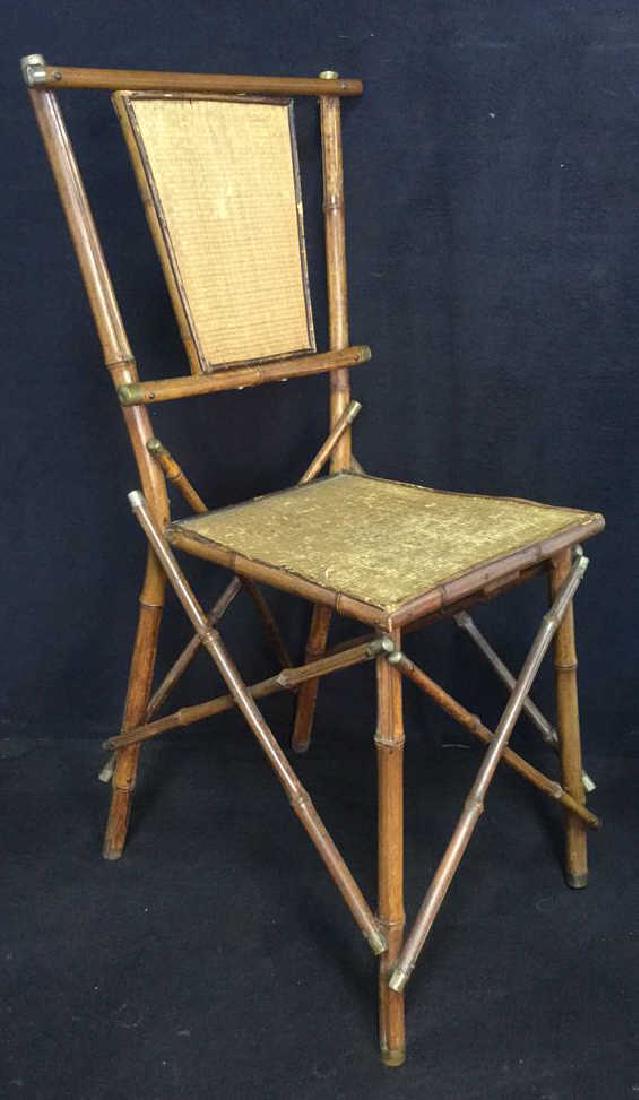 Victorian Antique Bamboo Chair With Rush Panels (1 of 8)