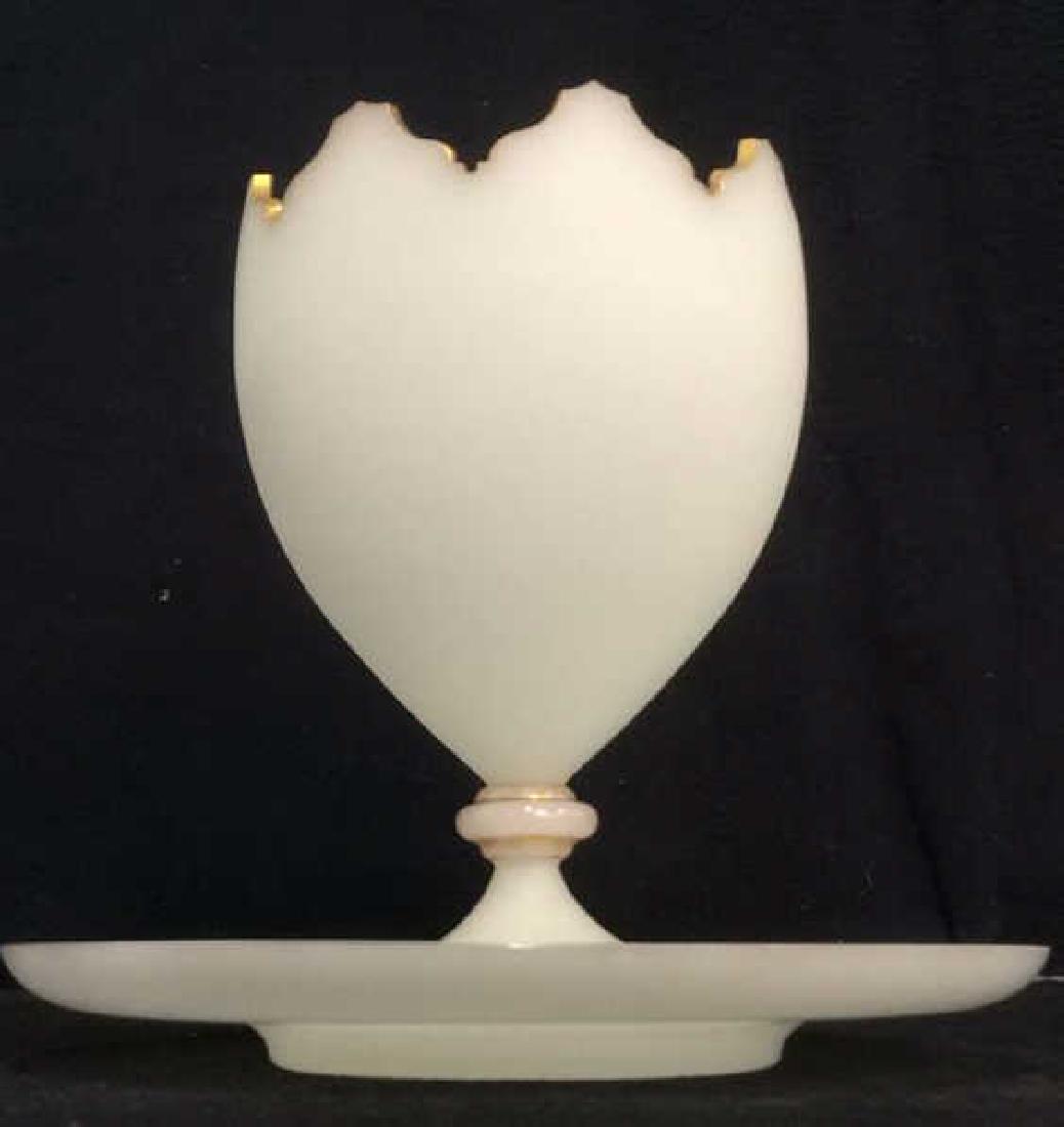 Set Antique Jag Edge Bowl W Matching Plate (1 of 10)