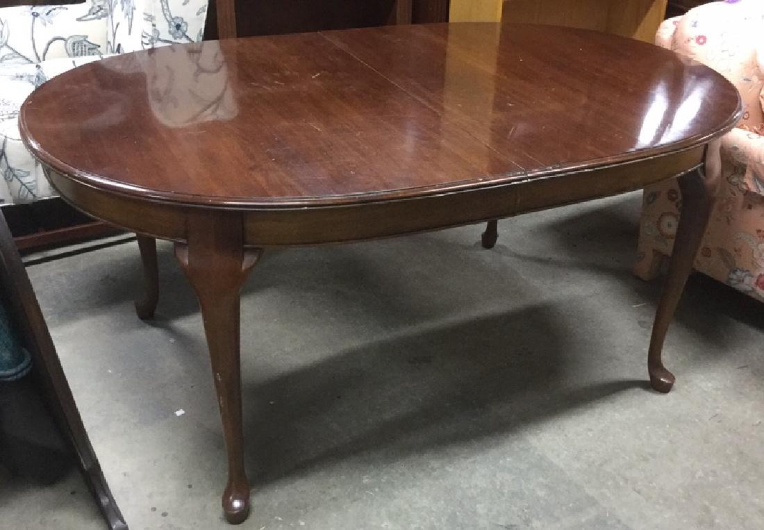 Queen Anne Cherry Oval Dining Table (1 of 8)