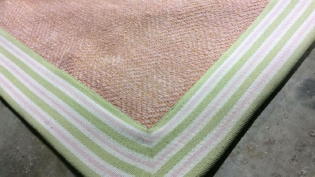 POTTERY BARN KIDS Pink & Green Toned Rug (1 of 5)