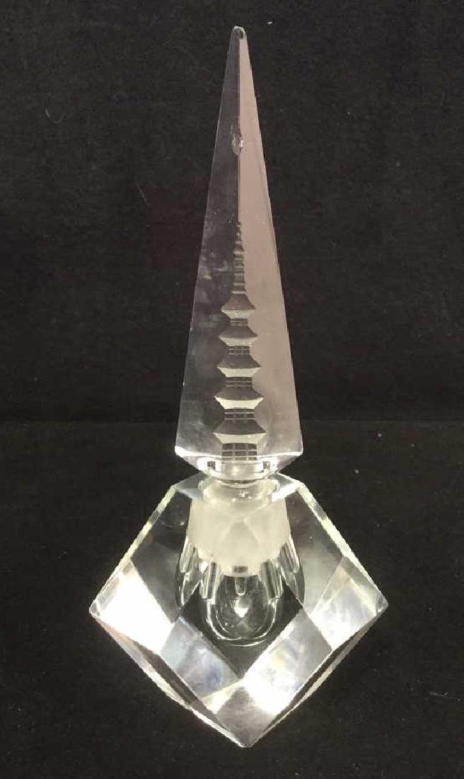 Lot 2 Hand Cut Crystal Perfume Bottle And Stopper (1 of 8)