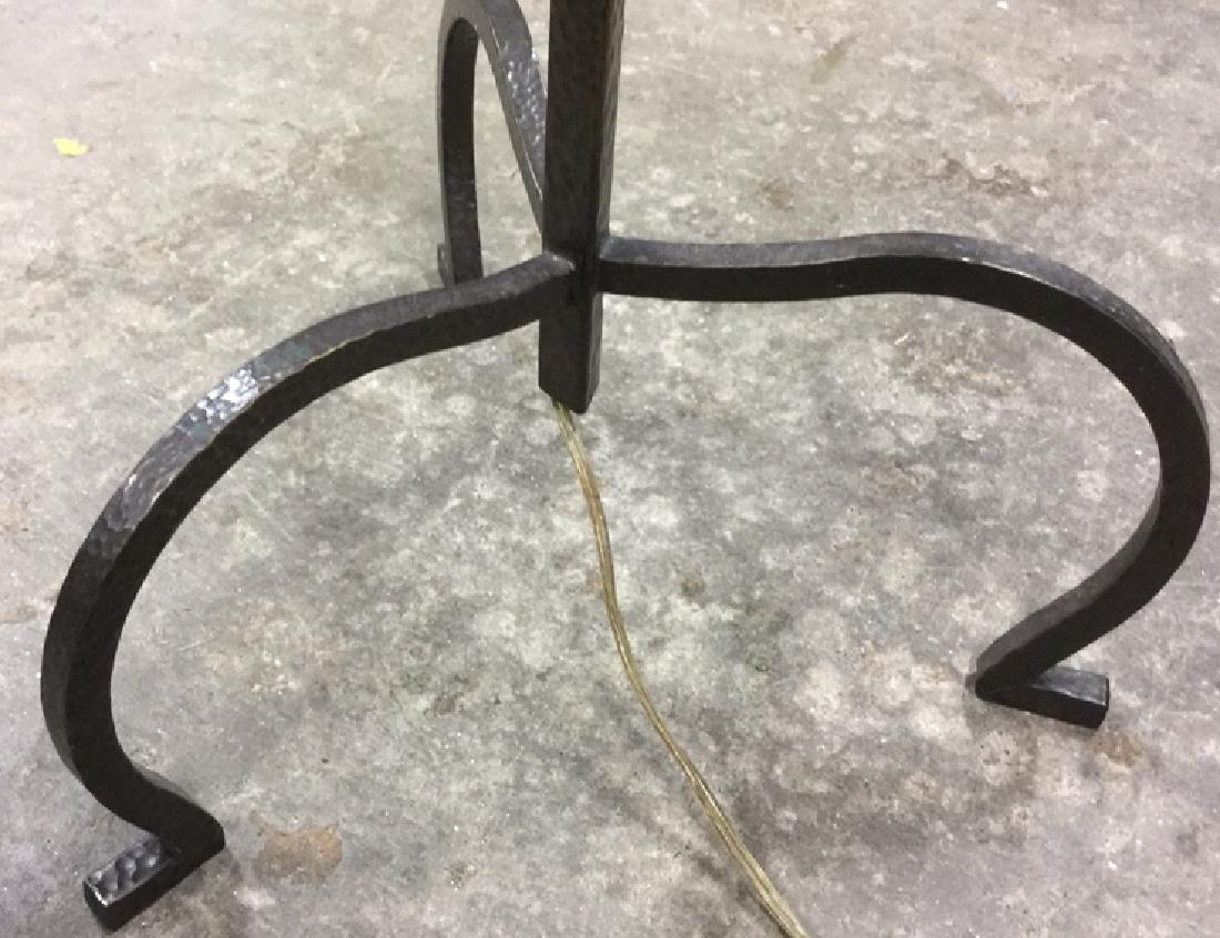 Three Footed Textured Iron Metal Floor Lamp (1 of 7)