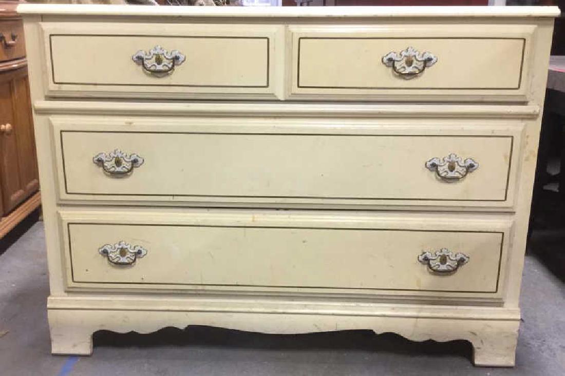 BASSET Cream Toned Wooden Dresser (1 of 5)
