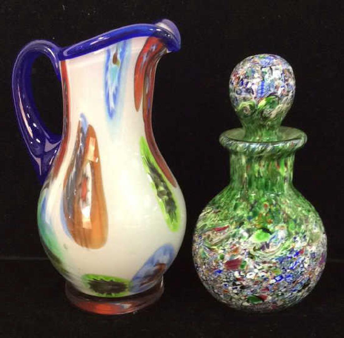 Art Glass Perfume Bottle And Pitcher (1 of 10)
