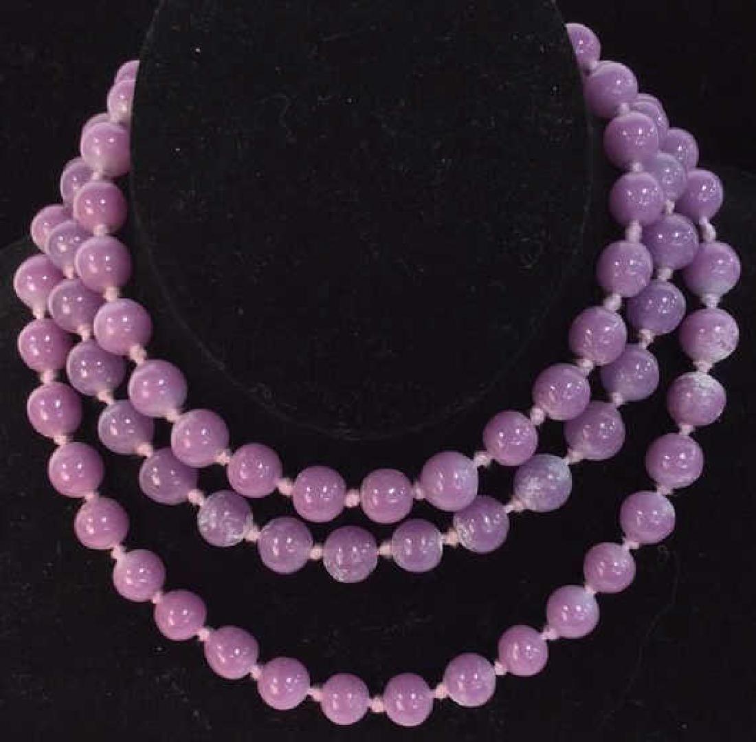 Purple Tones Natural Stone Beaded Necklace (1 of 8)