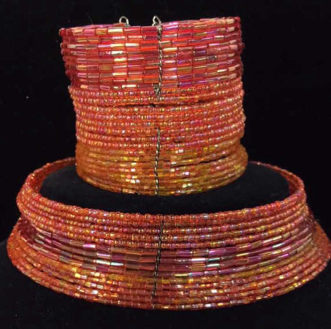 Pair Matching Beaded Necklace and Bracelet (1 of 7)