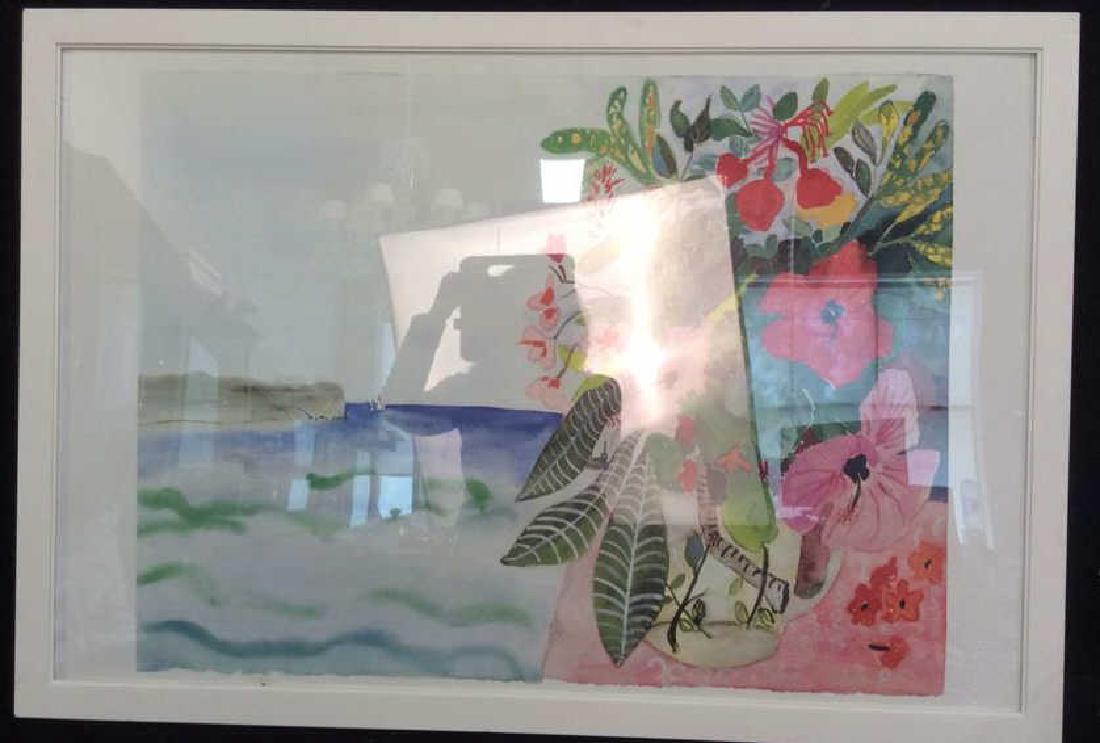 Signed Floral Watercolor Artwork (1 of 9)