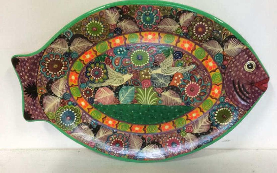 ISABEL ACAPULCO, GRO MEXICO Ceramic Fish Plate (1 of 6)