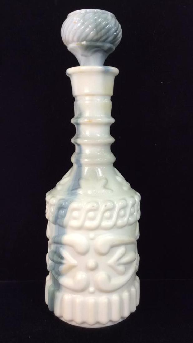 Marveled Milk Glass Decanter (1 of 8)