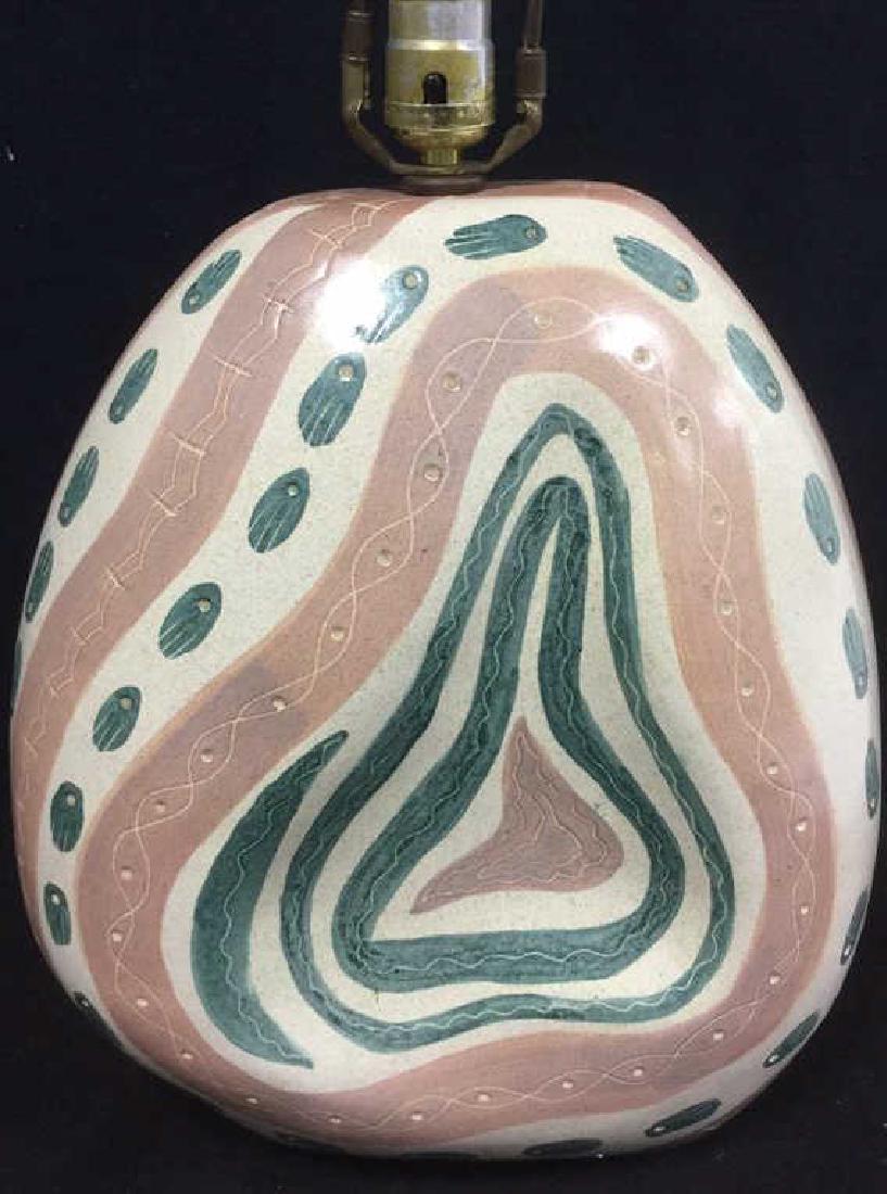 Mid Century Modern Freeform Ceramic Table Lamp (1 of 9)