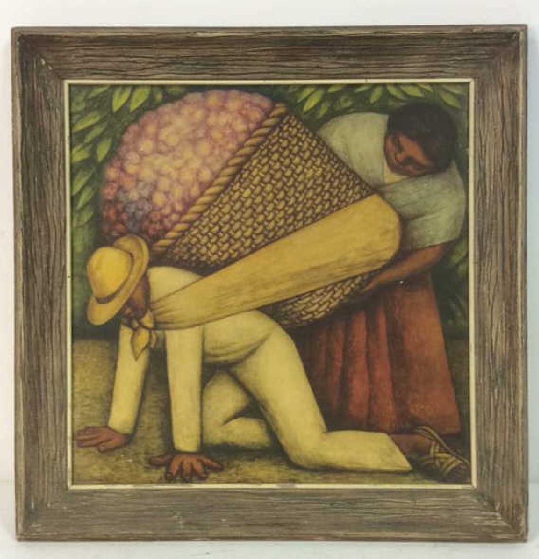 DIEGO RIVERA THE FLOWER CARRIER Framed Print (1 of 10)