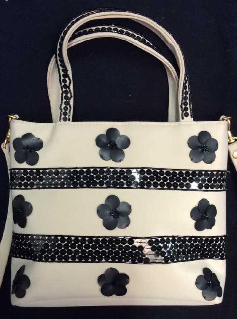 black fabric purse