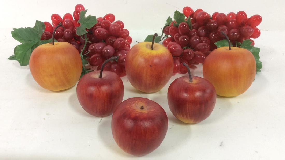 Lot 8 Faux Fruit Apples & Grapes (1 of 5)