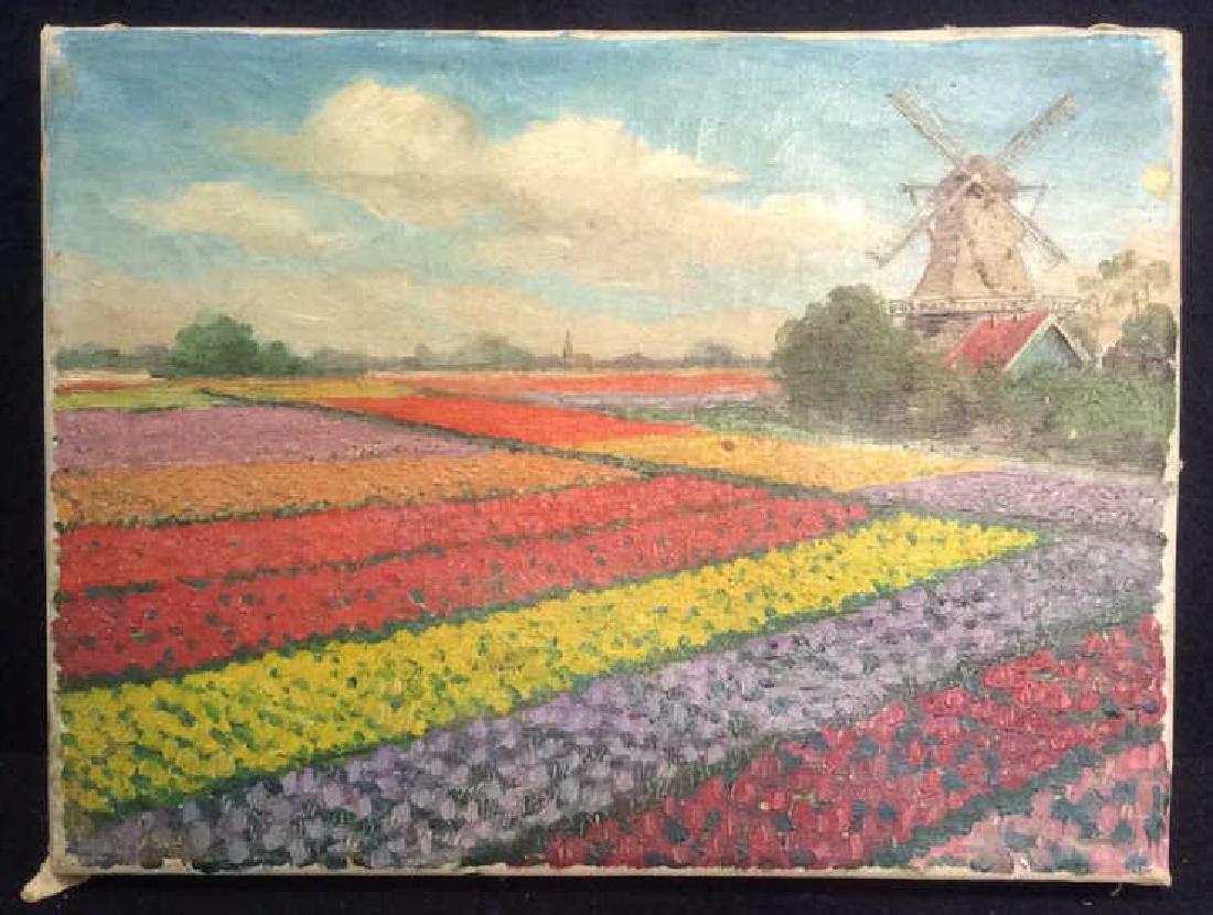 Dutch TulipLandscape Painting On Canvas (1 of 6)
