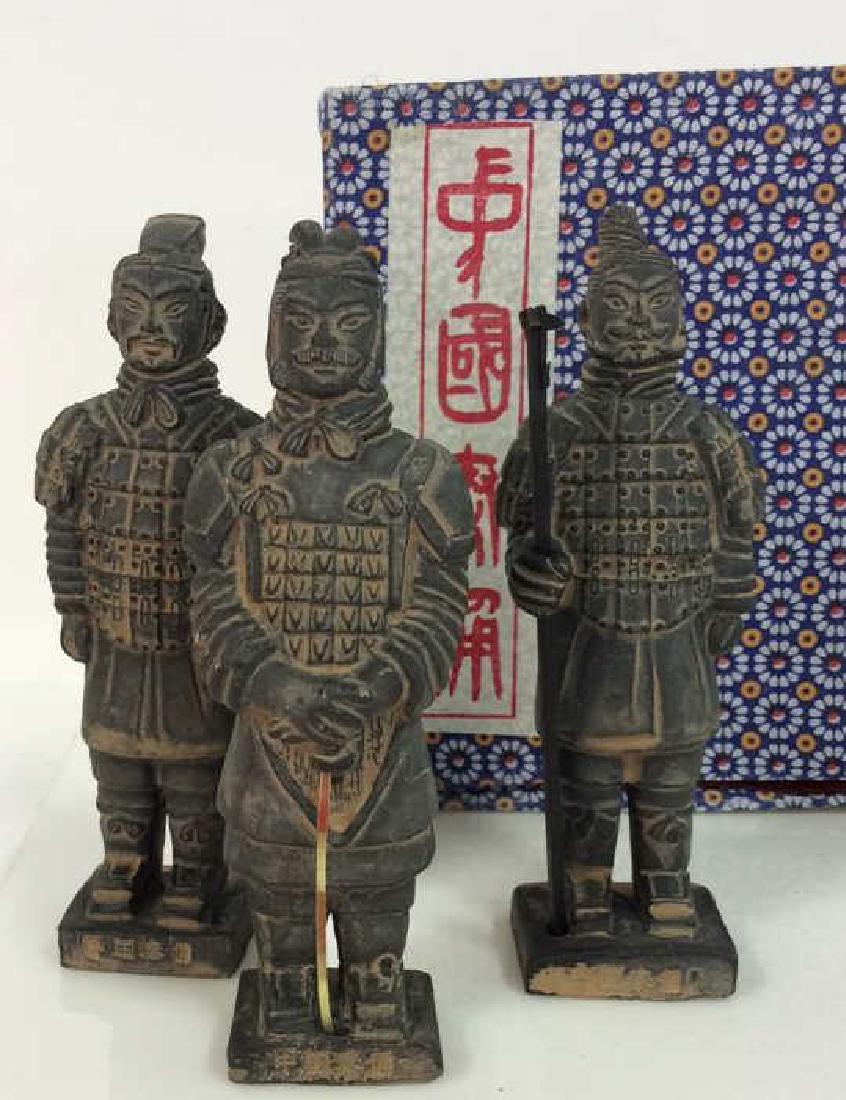 Set 3 Chinese Terra Cotta Soldiers Figurines (1 of 10)
