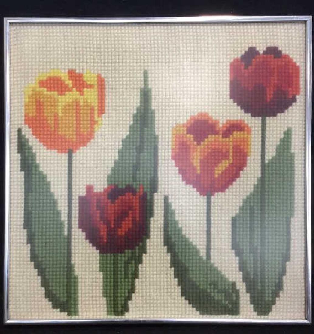 Floral Needlepoint Artwork (1 of 10)