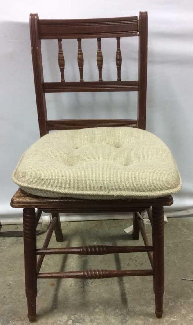 Vintage Wooden Side Chair w loose cusion seat (1 of 10)