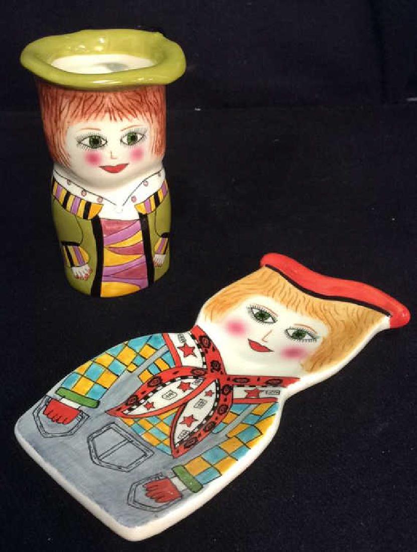 Lot 2 Susan Paley Hand Painted Studio Pottery (1 of 7)