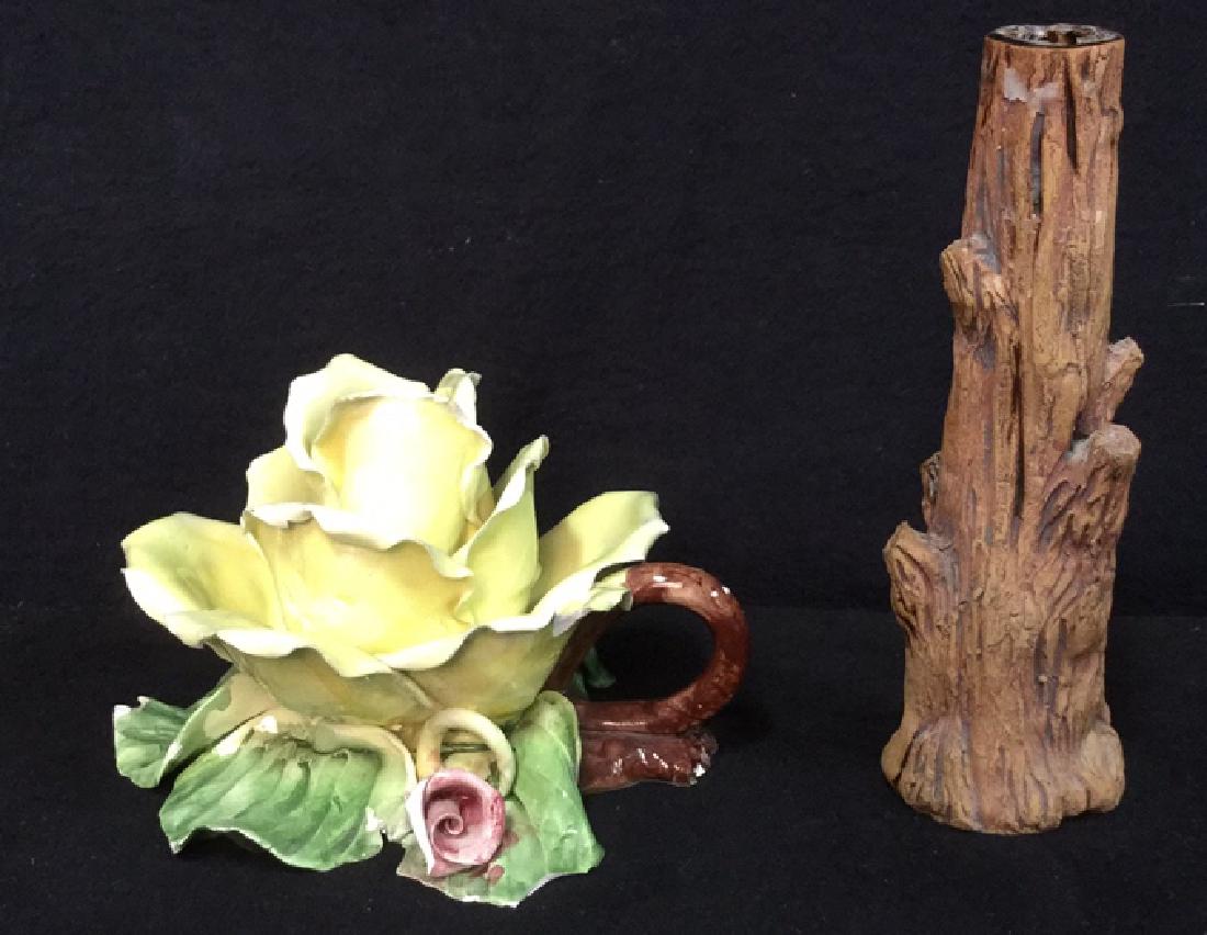 Lot 2 Tabletop Porcelain Ceramic Candlesticks (1 of 11)