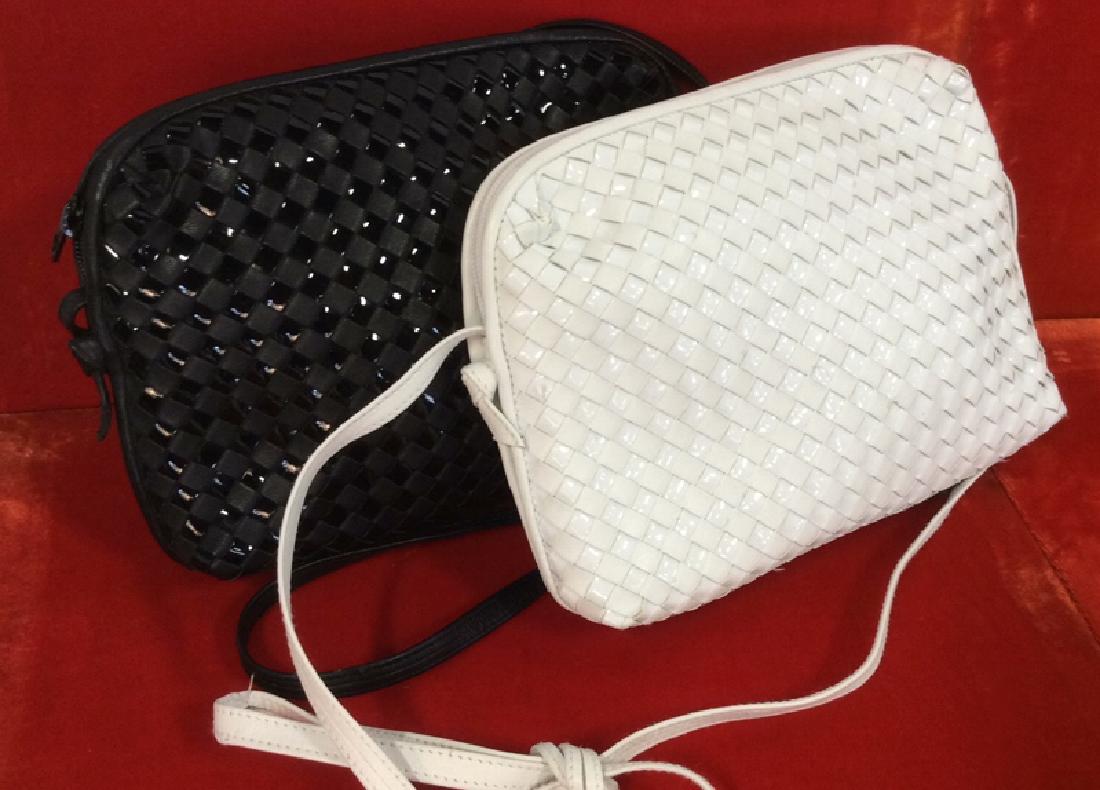 Pair GANSON Black & White Toned Purses (1 of 9)