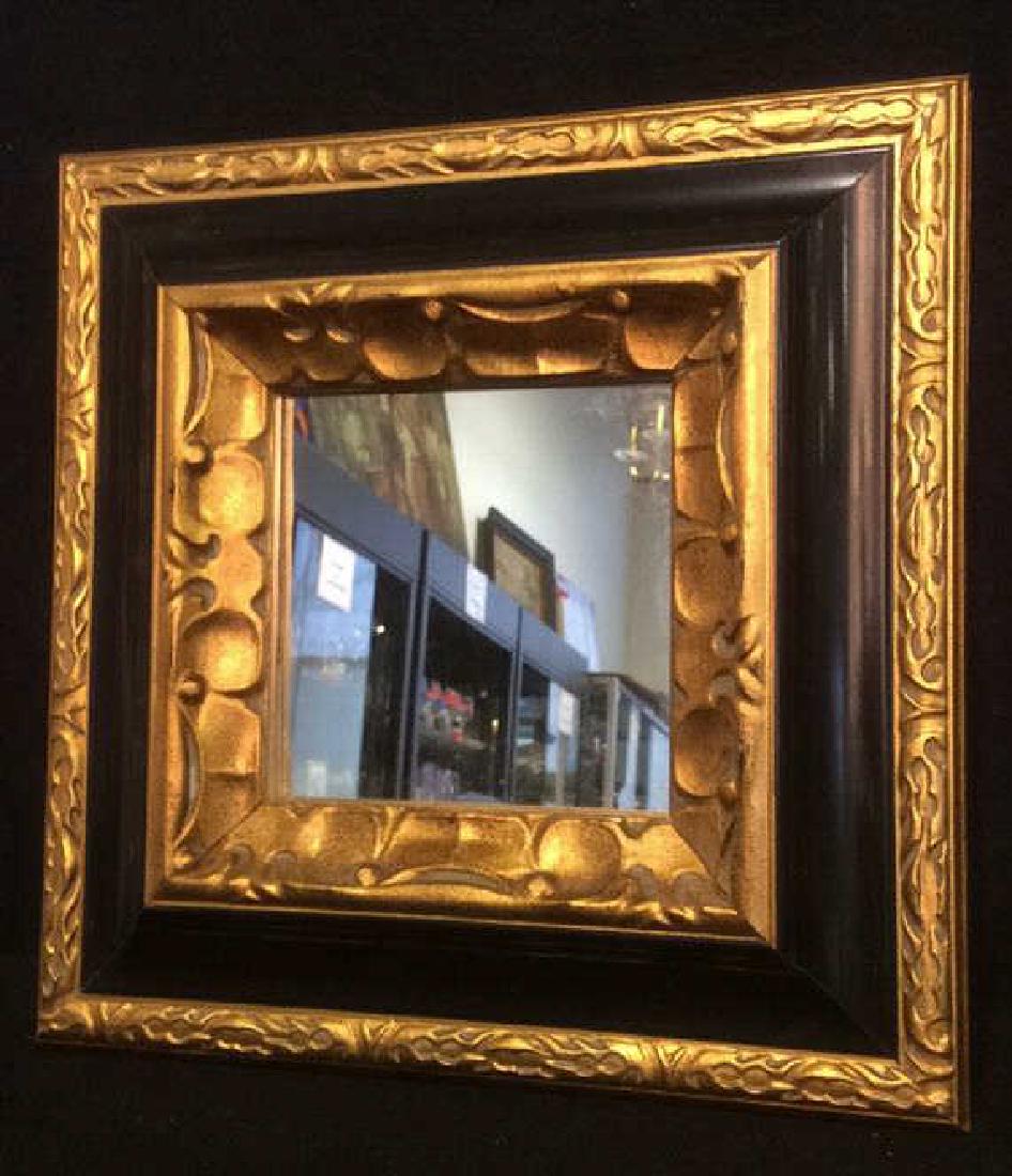 Gold & Black Tone Framed Mirror (1 of 5)