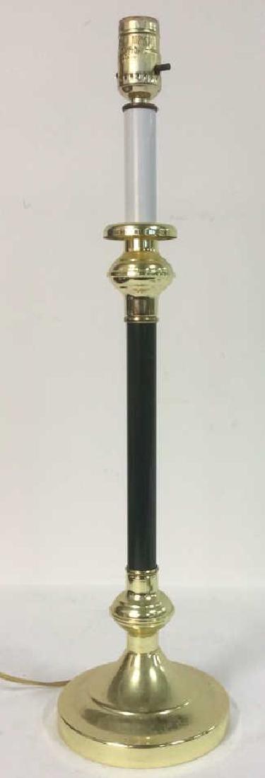 Candlestick Style Brass Detailed Lamp (1 of 5)