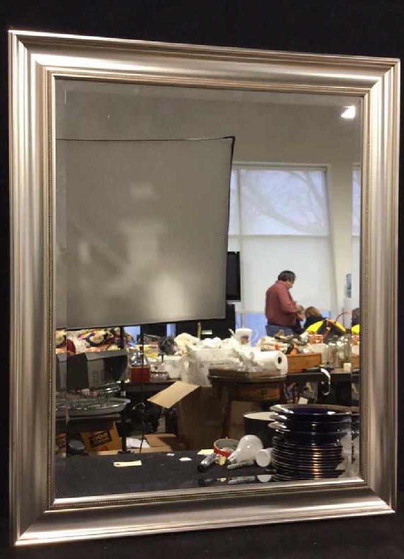 Beveled Mirror With Silver Toned Fram (1 of 5)