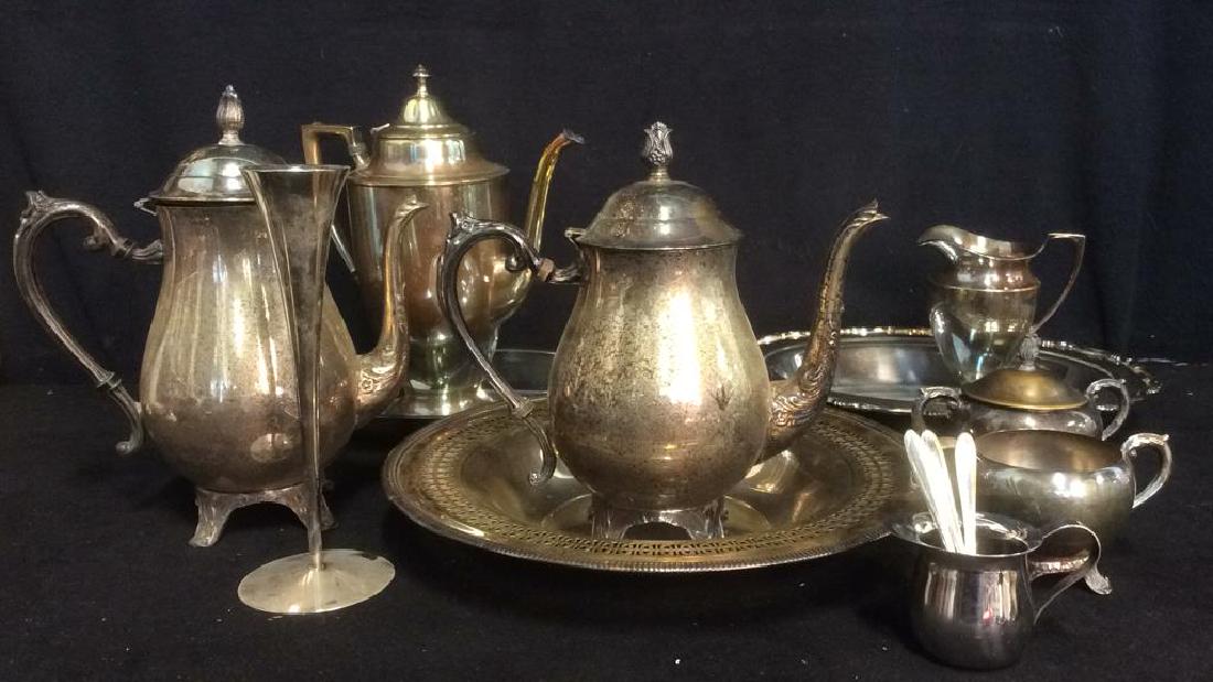 Lot 14 Silver Toned Tabletop Accessories (1 of 13)