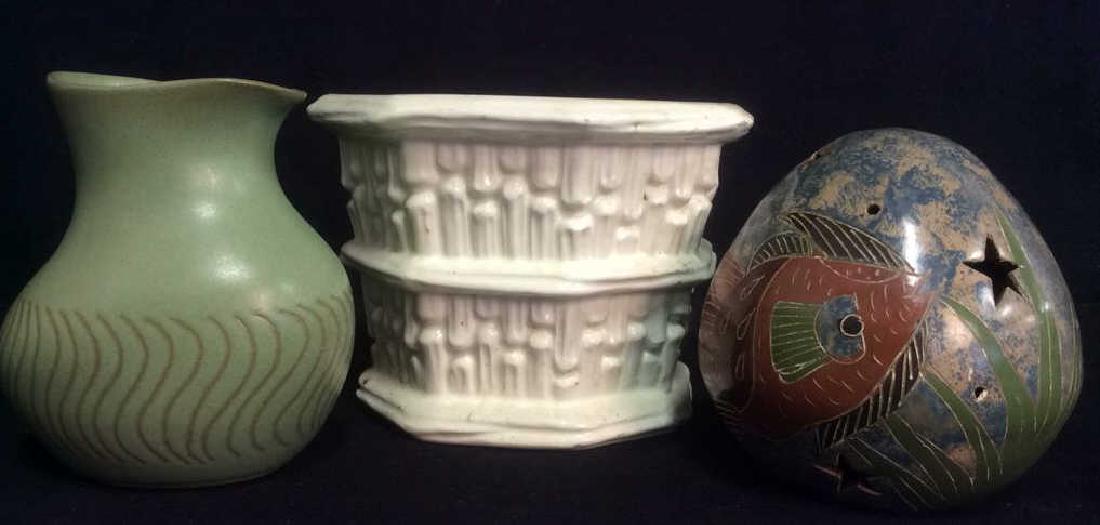 Lot 3 Ceramic Tabletop Accessories (1 of 6)
