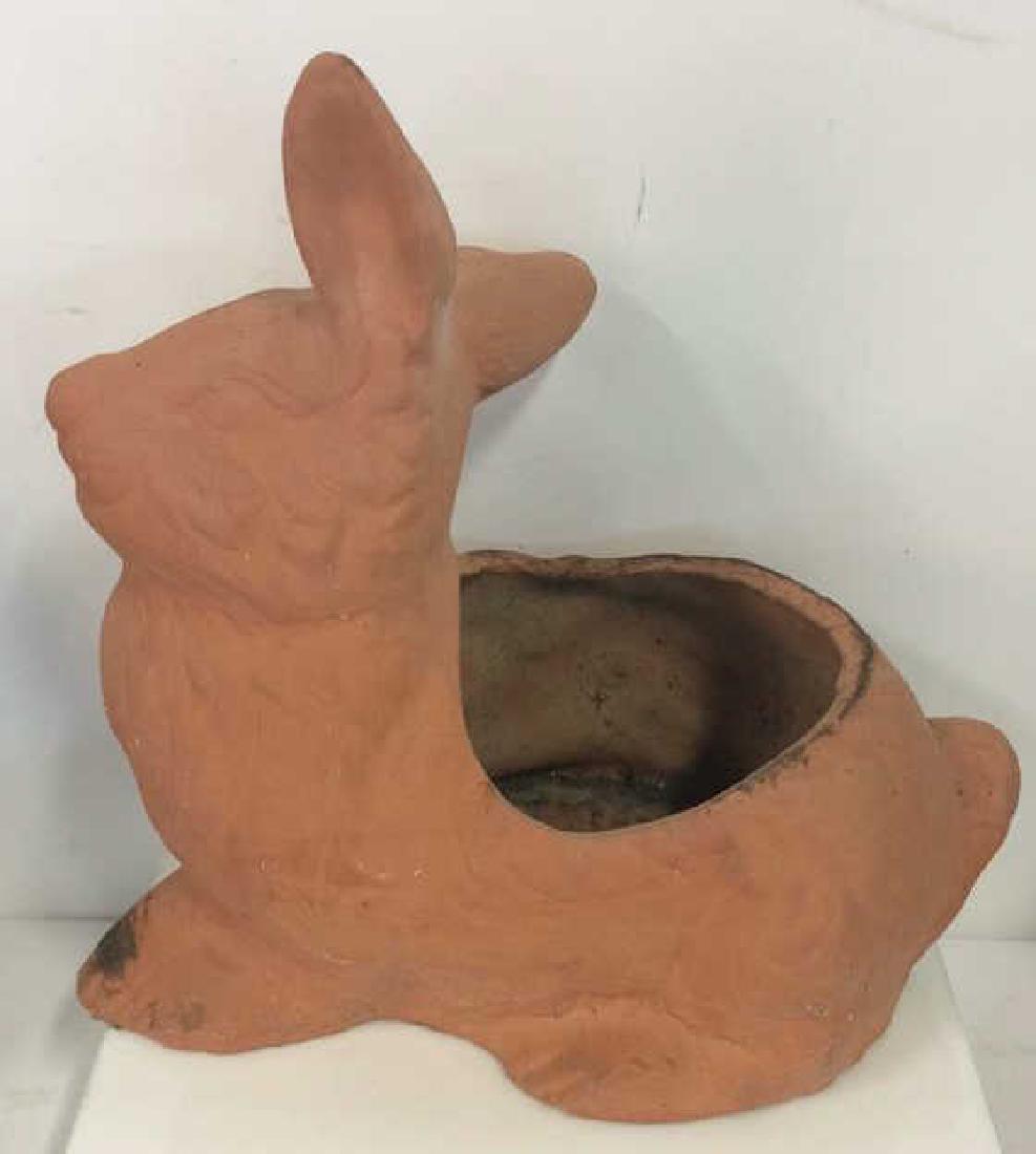 Sculpted Earthenware Bunny Garden Planter (1 of 6)