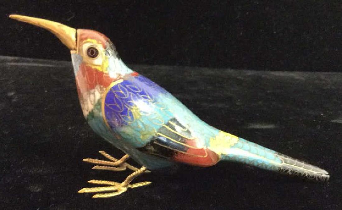 Detailed Enamel Cloisonné Bird Figural (1 of 7)