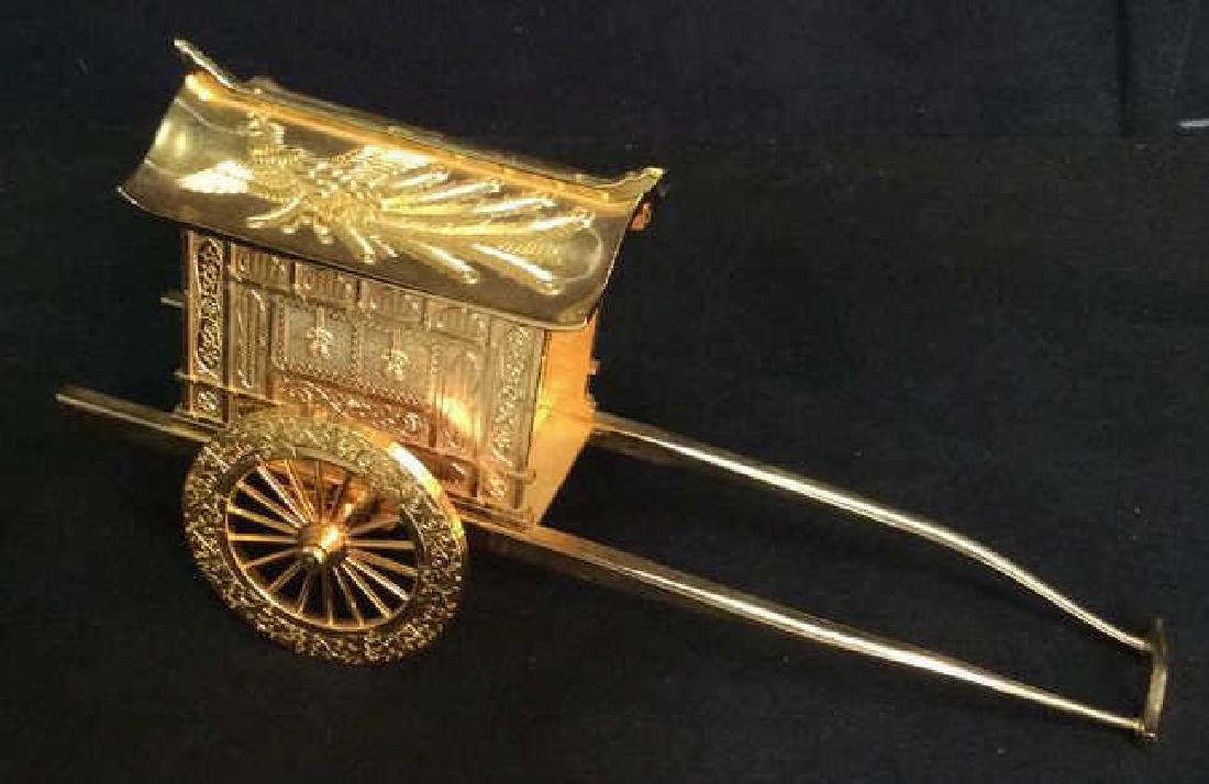 Signed 24 K GP Carriage Statuette (1 of 8)