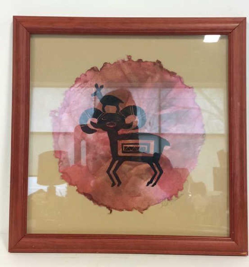 Framed Ink Drawing on Handmade Paper (1 of 9)