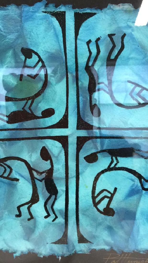 Framed Ink Drawing on Handmade Paper (1 of 8)