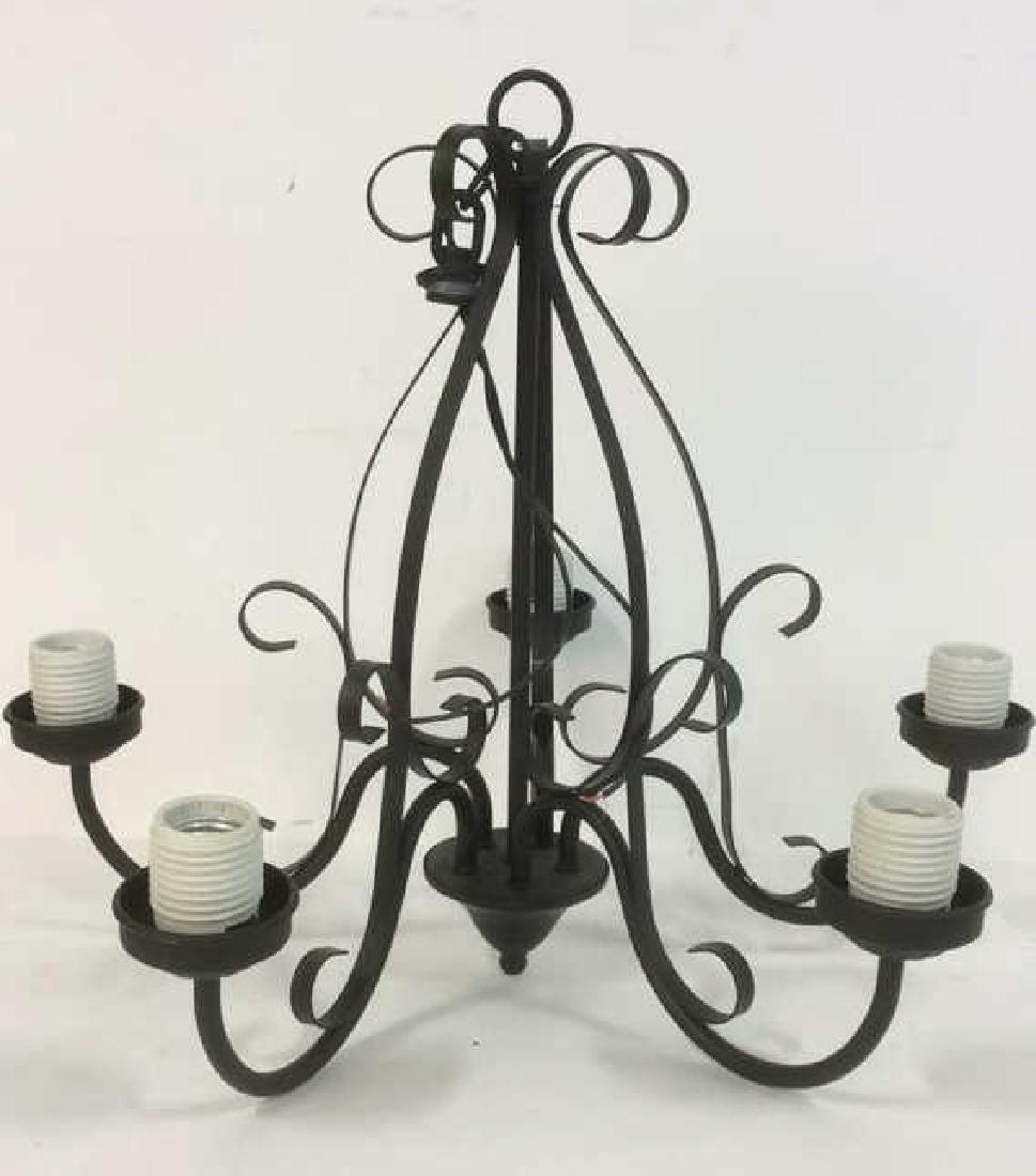 5 Arm Metal Chandelier Lighting (1 of 10)