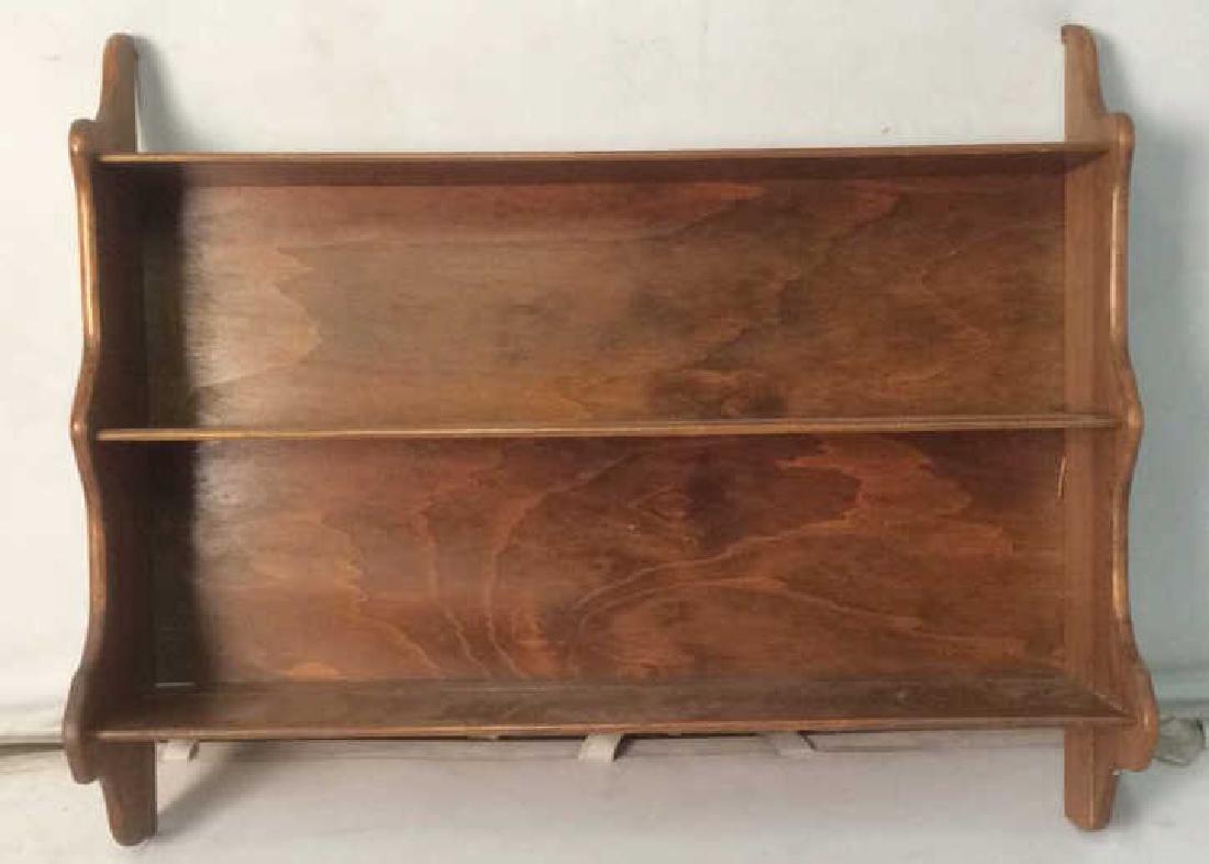 Vintage Hanging Carved Wooden Wall Shelf (1 of 10)
